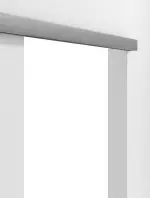 Detailansicht von WESTAG Schiebetürsystem vor der Wand laufend Argento Dukat FX 5001 Fenix NTA