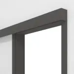 Detailansicht von GARANT Schiebetürsystem vor der Wand laufend 10622-60 Ebony CePaL