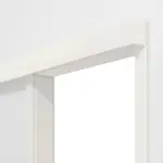 Detailansicht von GARANT Schiebetürsystem vor der Wand laufend Weiß Struktur Premium CePaL