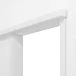 Detailansicht von Schiebetürsystem vor der Wand laufend Bütte Weiß Duradecor - Hörmann