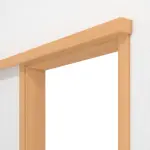 Detailansicht von Schiebetürsystem vor der Wand laufend Französische Buche Duradecor - Hörmann