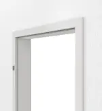 Detailansicht von GARANT Zarge für Feuchtraumtüren 0160-60 Silver Grey Resopal mit eckiger Kante