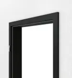 Detailansicht von GARANT Zarge 0901-60 Black Resopal mit eckiger Kante