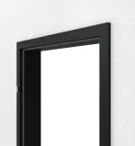 Detailansicht von GARANT Zarge für Nassraumtüren 0901-60 Black Resopal mit eckiger Kante