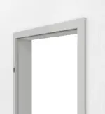 Detailansicht von GARANT Zarge für Wohnungseingangstüren D92-60 Dove Grey Resopal mit eckiger Kante