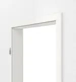 Detailansicht von GARANT Zarge Weißlack 9016 mit eckiger Kante