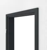 Detailansicht von GARANT Zarge U12000SD Vulkanschwarz GHK08 mit eckiger Kante