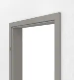 Detailansicht von GARANT Zarge für Feuchtraumtüren U12115SD Platingrau GHK08 mit eckiger Kante