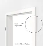 Bild 2 von Arctic Weiß A 222 PortaLit Zarge (eckig mit 2 mm Radius) - Westag