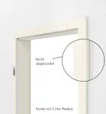 Bild 2 von Klassik Weiß A 223 PortaLit Zarge (eckig mit 2 mm Radius) - Westag