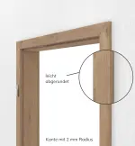 Detailansicht von PortaLit-Zarge in Eiche Adria