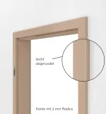 Bild 2 Pinie Hell Pi 11 PortaLit Zarge (eckig mit 2 mm Radius) - Westag