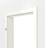 Detailansicht von GARANT Zarge für Wärmeschutztüren 0105-60 Pearl White CePaL mit kleiner Rundkante