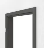 Detailansicht von GARANT Zarge 10622-60 Ebony CPL mit kleiner Rundkante