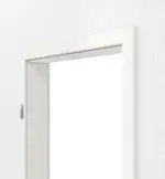 Detailansicht von GARANT Zarge Weißlack 9016 mit kleiner Rundkante