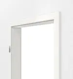 Detailansicht von GARANT Zarge Authentic Bianco CPL mit runder Kante