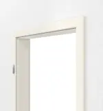 Detailansicht von GARANT Zarge Weißlack 9010 CPL mit runder Kante