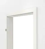 Detailansicht von GARANT Zarge für Brandschutztüren T30 Weiß Struktur Premium CePaL mit runder Kante