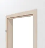 Detailansicht der Zarge von CLASSEN Wohnungseingangstür-Set Akazie hell CPL 4.1 mit Zarge und Beschlag