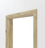 Detailansicht von CLASSEN Zarge für Wohnungseingangstüren Hamilton Eiche CPL mit runder Kante