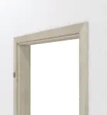 Detailansicht der Zarge von CLASSEN Wohnungseingangstür-Set Kendal Eiche CPL 4.1 mit Zarge und Beschlag