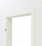 Detailansicht der Zarge von CLASSEN Wohnungseingangstür-Set Weiß RAL 9010 CPL 4.1 mit Zarge und Beschlag
