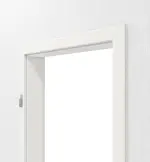 Detailansicht von LEBO Zarge Weiß 9016 Lebolit-CPL mit runder Kante