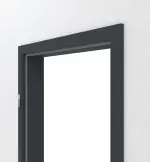 Detailansicht von Zarge Anthrazit RAL 7016 Lack mit eckiger Kante - Hörmann