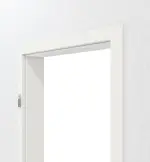 Detailansicht von Zarge Verkehrsweiß RAL 9016 Lack mit eckiger Kante - Hörmann