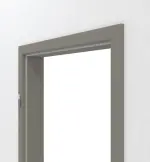 Detailansicht von Zarge Ultramatt Staubgrau Concepto mit runder Kante - Hörmann