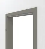 Detailansicht von Zarge für Wohnungseingangstüren Ultramatt Staubgrau Concepto mit runder Kante - Hörmann