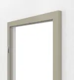 Detailansicht von GARANT Blendrahmen Matt Seidengrau 7044 G-TEC mit runder Kante