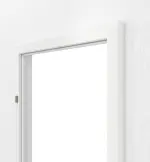 Detailansicht von GARANT Blendrahmen für Wohnungseingangstüren Matt Weißlack 9016 G-TEC mit runder Kante