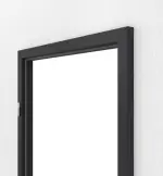 Detailansicht von GARANT Blockrahmen Matt RAL 9005 G-TEC mit runder Kante