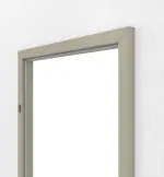 Detailansicht von GARANT Blockrahmen für Wohnungseingangstüren Matt Seidengrau 7044 G-TEC mit runder Kante