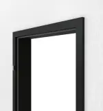 Detailansicht von GARANT Zarge für Objektinnentüren 0901-60 Black Resopal mit eckiger Kante