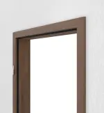 Detailansicht von WESTAG Zarge Nussbaum Trentino NU 717 PortaLit CPL mit runder Kante