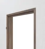 Detailansicht von CLASSEN Zarge Hybrid für Wohnungseingangstüren Esche Graphit Iridium 