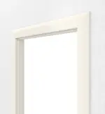 Detailansicht von TEUTO IT-B2 Zarge Weißlack CPL mit runder Kante