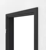 Detailansicht von GARANT Zarge Matt RAL 9005 G-TEC mit kleiner Rundkante