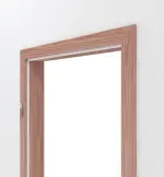 Detailansicht von Massivholzzarge Lärche ohne Gehrung Profil C