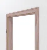 Detailansicht von Massivholzzarge Fichte astarm profiliert Profil B