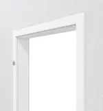 Detailansicht von Zarge Arktisches Weiß Dekorfolie mit abgerundeter Kante