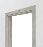 Detailansicht von Zarge Eiche Gessato Dekorfolie mit abgerundeter Kante