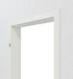 Detailansicht von CLASSEN Zarge RAL 9003 CPL mit abgerundeter Kante PL-Norm