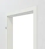Detailansicht von Zarge RAL 9003 Weißlack mit abgerundeter Kante