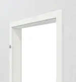 Detailansicht von CLASSEN Zarge Weiß Primo mit abgerundeter Kante