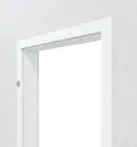 Detailansicht von Zarge Weiß Dekorfolie mit abgerundeter Kante