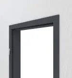 Detailansicht von CLASSEN Zarge Graphit CPL mit abgerundeter Kante