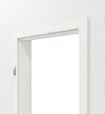 Detailansicht von LEBO Zarge Ultramatt Weiß ähnl. RAL 9016 Versio mit runder Kante